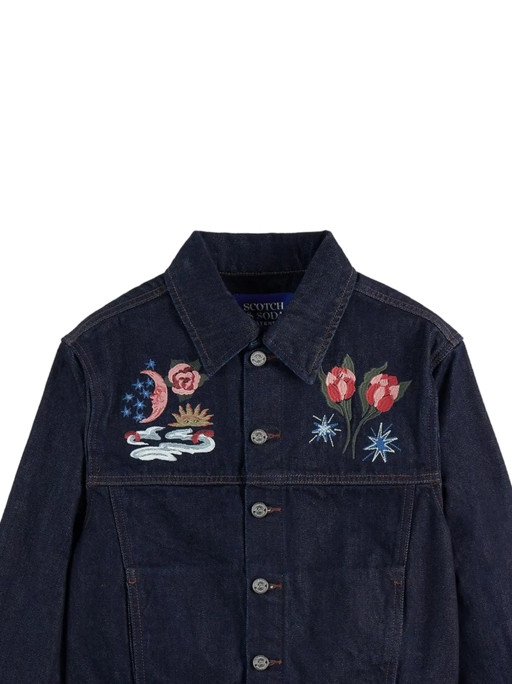Scotch & Soda Denim jack Blauw