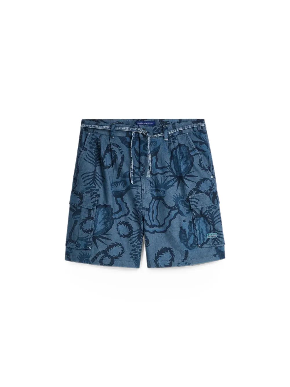 Scotch & Soda Shorts met trekkoord Blauw