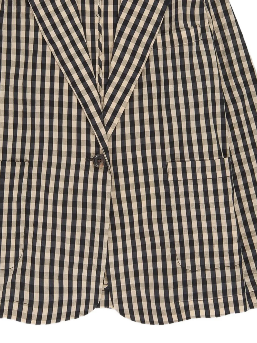  Psophia Gingham Pocket Blazer - Black 