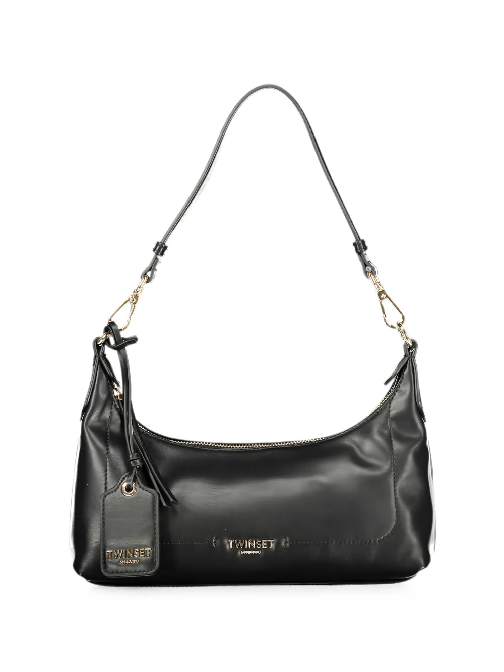 TWINSET logo-plaque shoulder bag - Nero