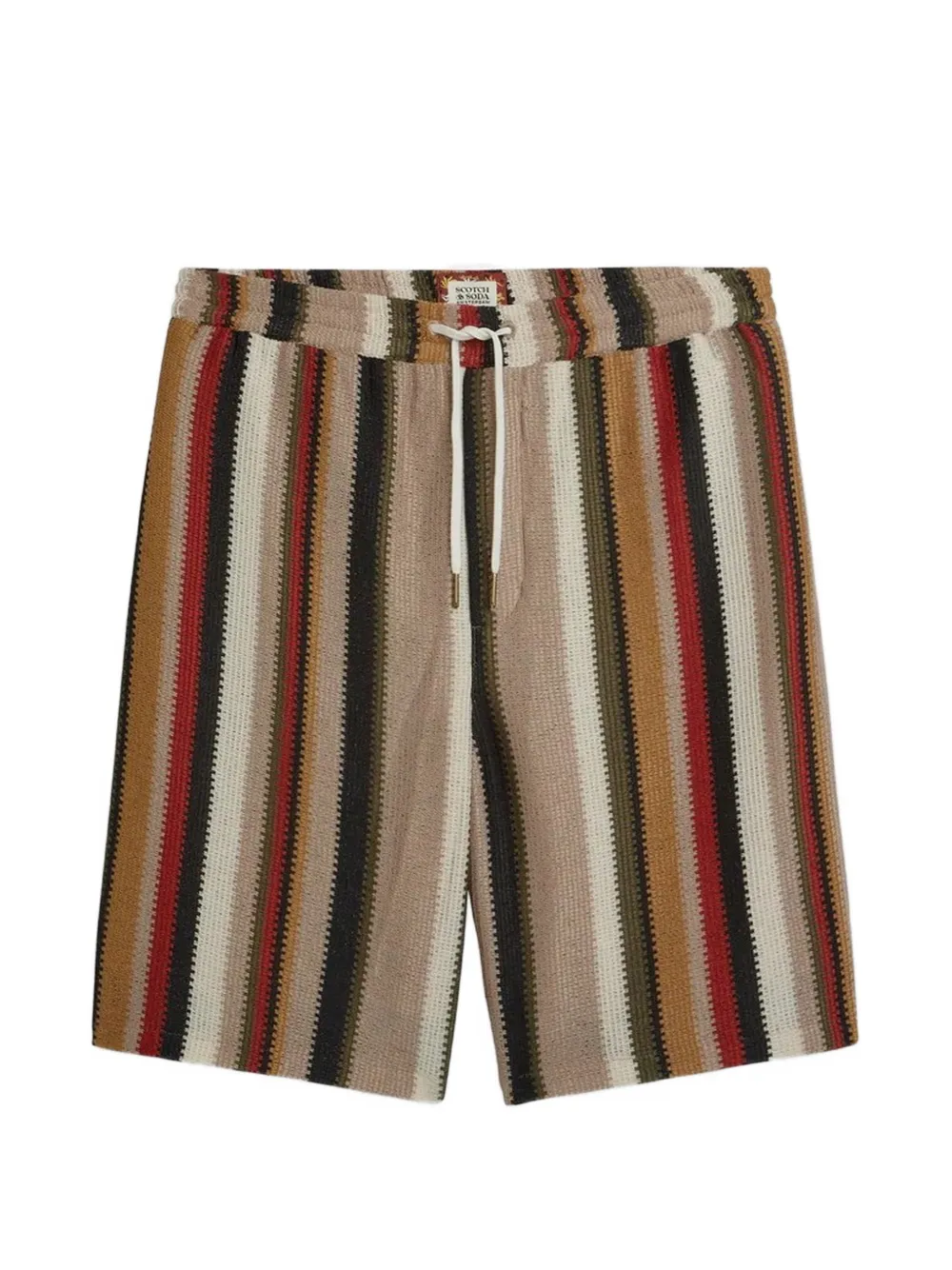 Scotch & Soda striped drawstring shorts - Toni neutri