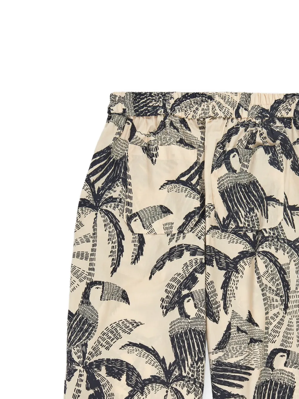 Psophia Botanical-print Trousers - Neutrals 