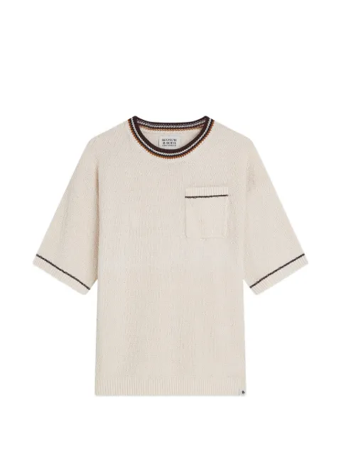 Scotch & Soda knitted cotton T-shirt 