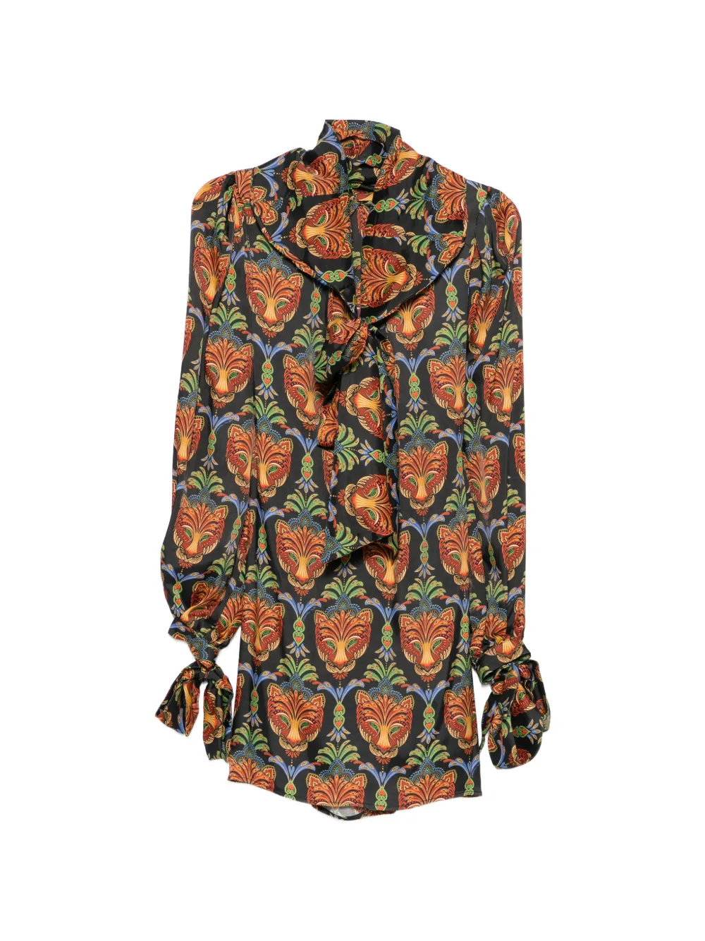 FARM Rio Boho animal-pattern mini dress - Schwarz