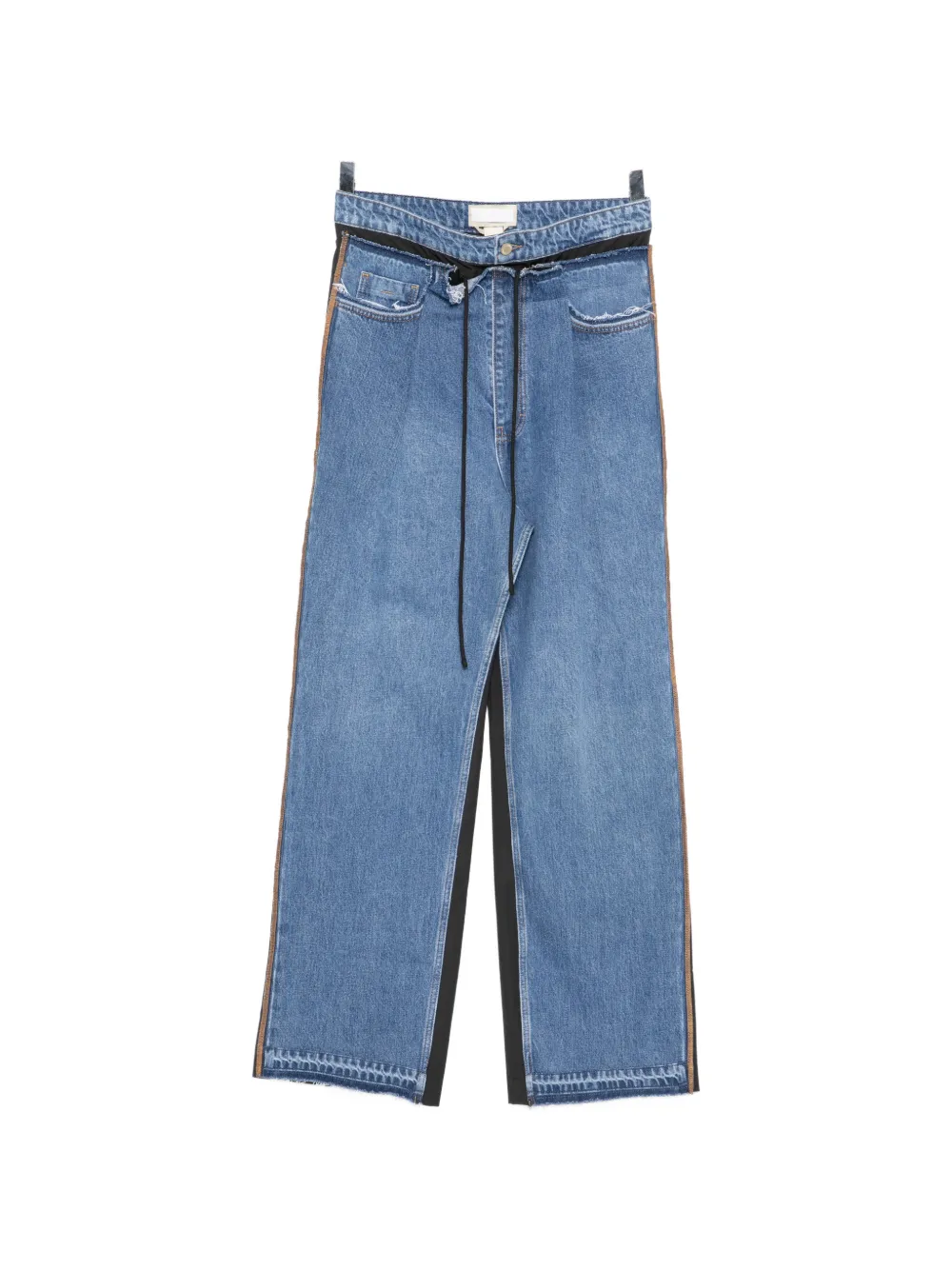 LITKOVSKA pleated wide-leg jeans - Blu