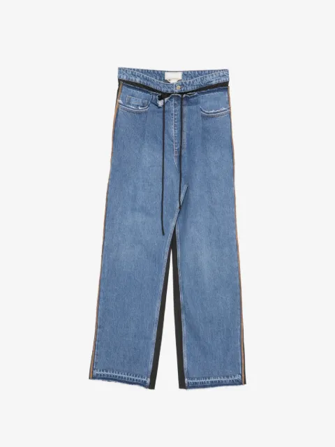 LITKOVSKA pleated wide-leg jeans