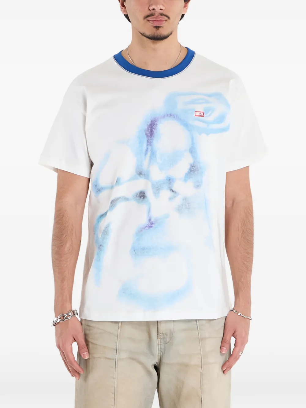 Diesel T-Norm T-shirt met grafische print Wit