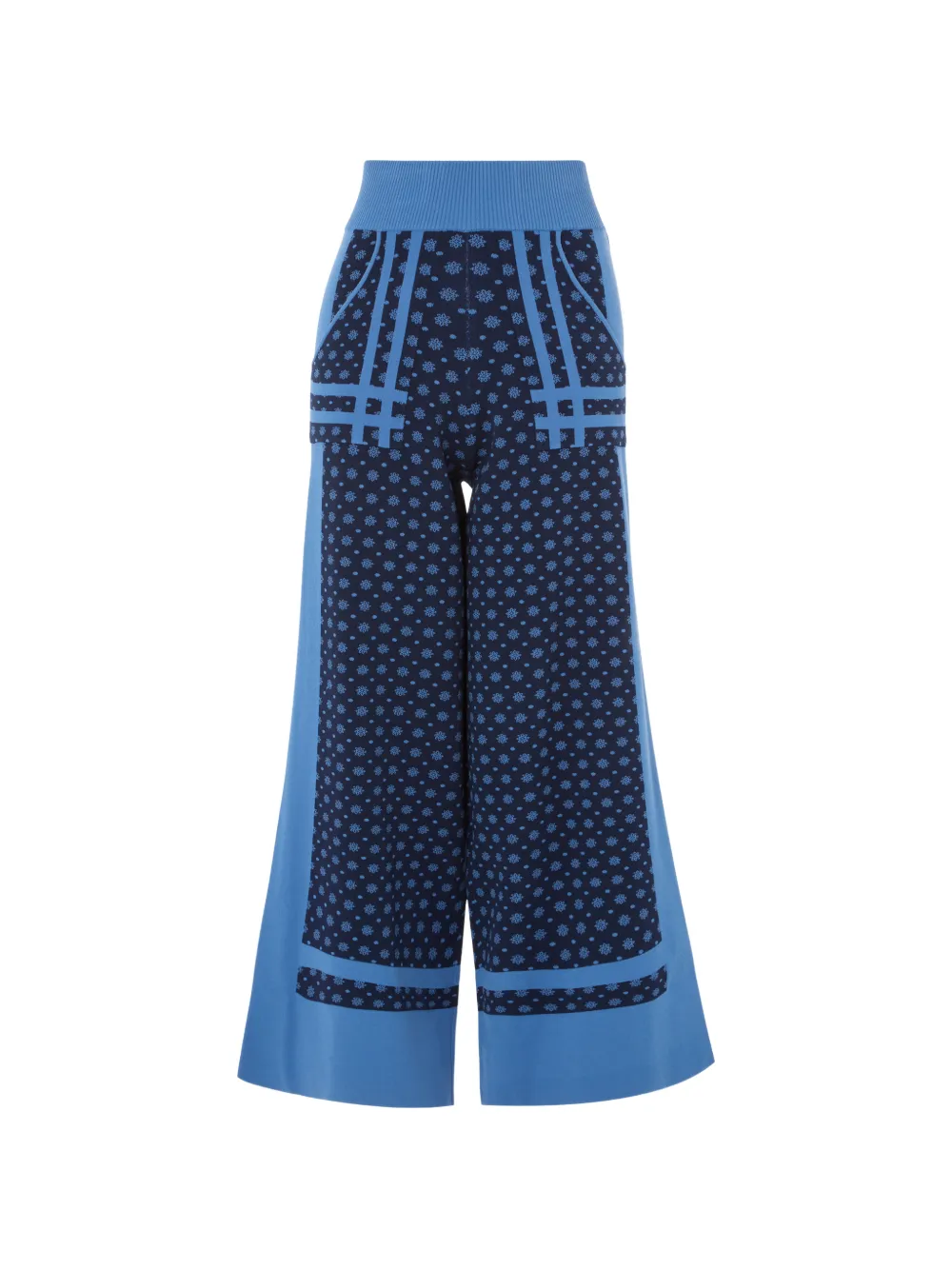 Temperley London Ditzie floral-print trousers - Blu