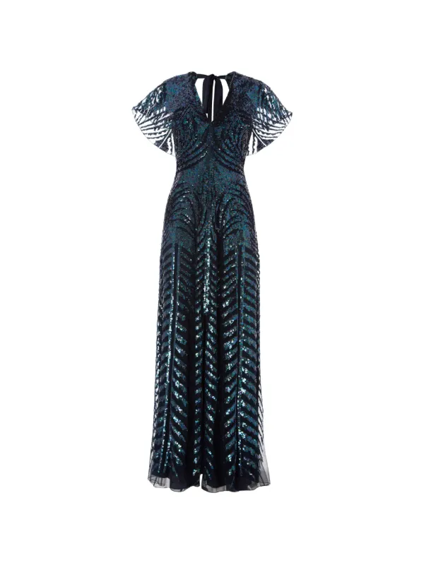 temperley sequin dress $3035.00 NWT Temperley London Gold Ray Runway Sequin Dress