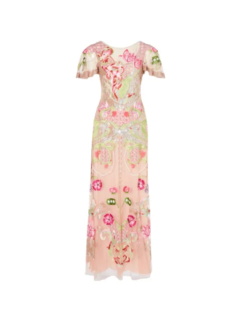 Temperley London Ostuni floral-embroidered sequin gown