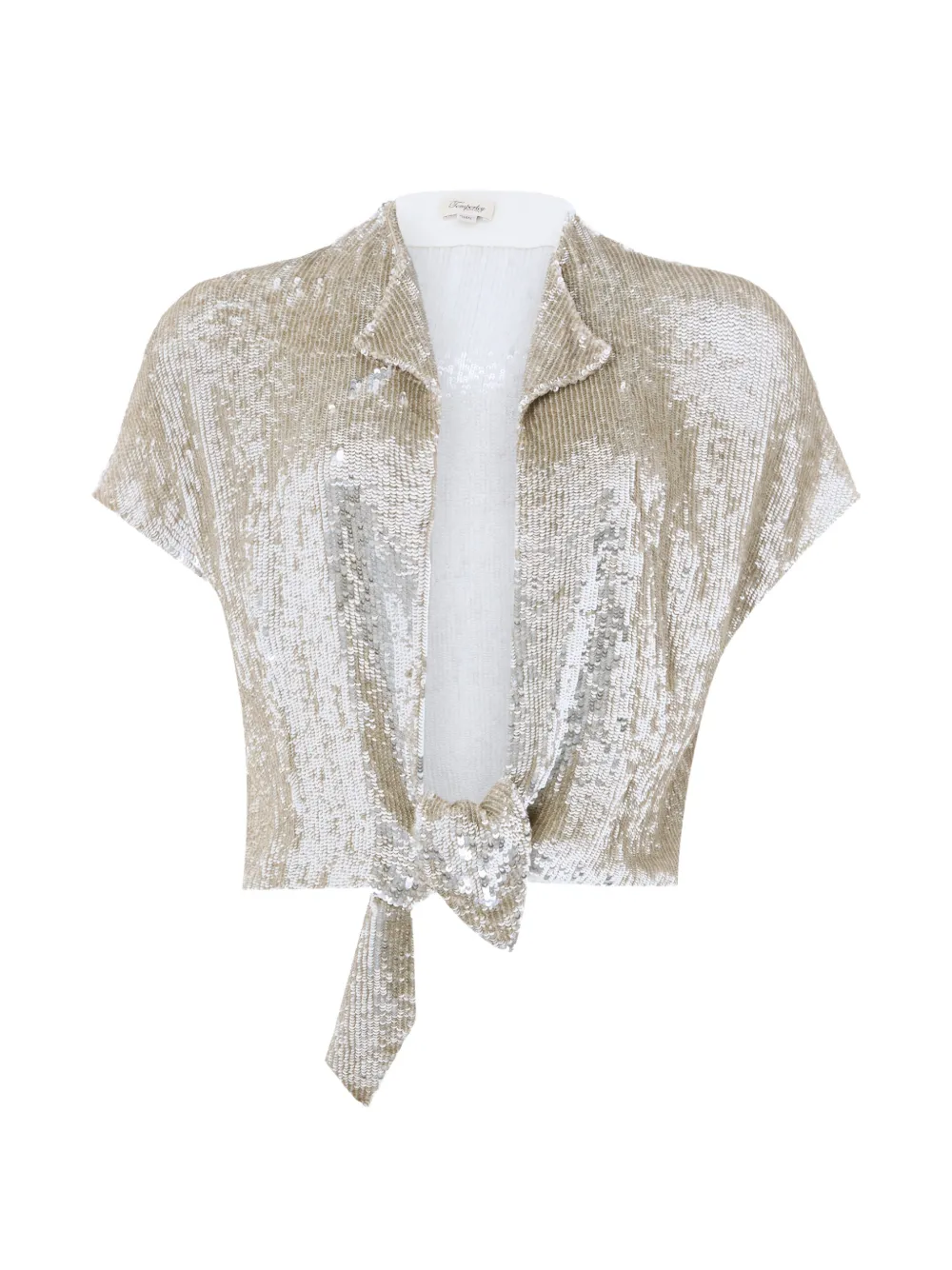 Temperley London Filigree sequin-embellished jacket - Toni neutri