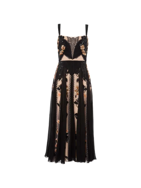 Temperley London strappy sequin-embellished midi dress