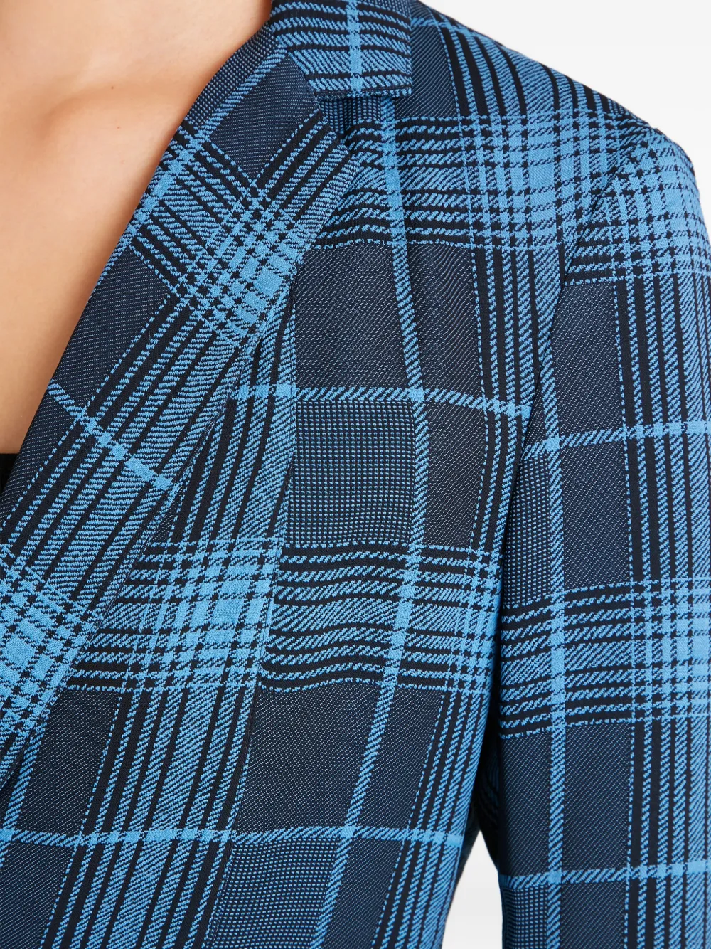 Plaid Button Plath Jacket