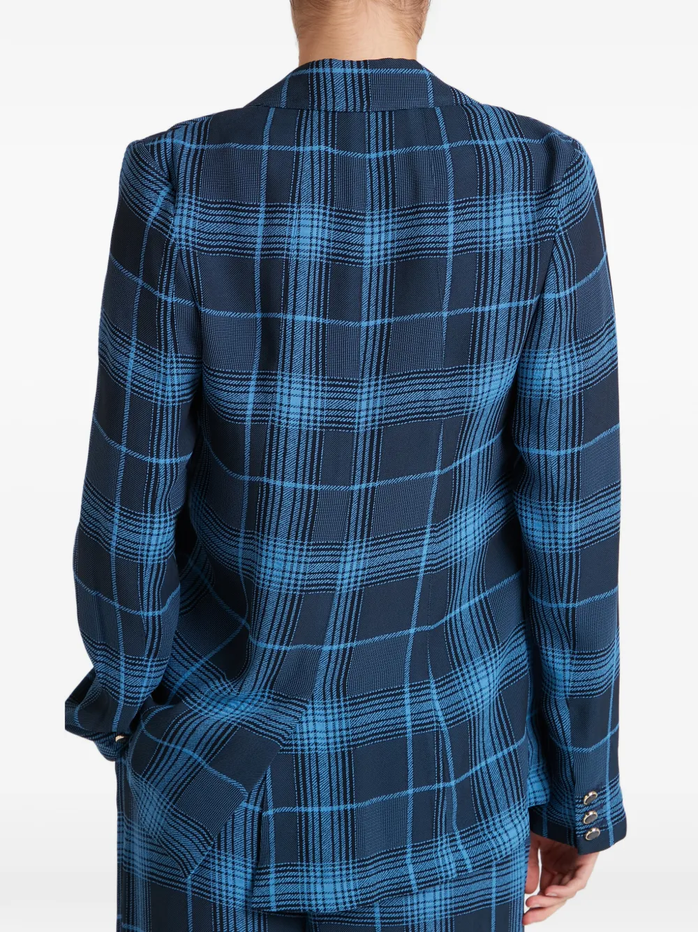 Plaid Button Plath Jacket