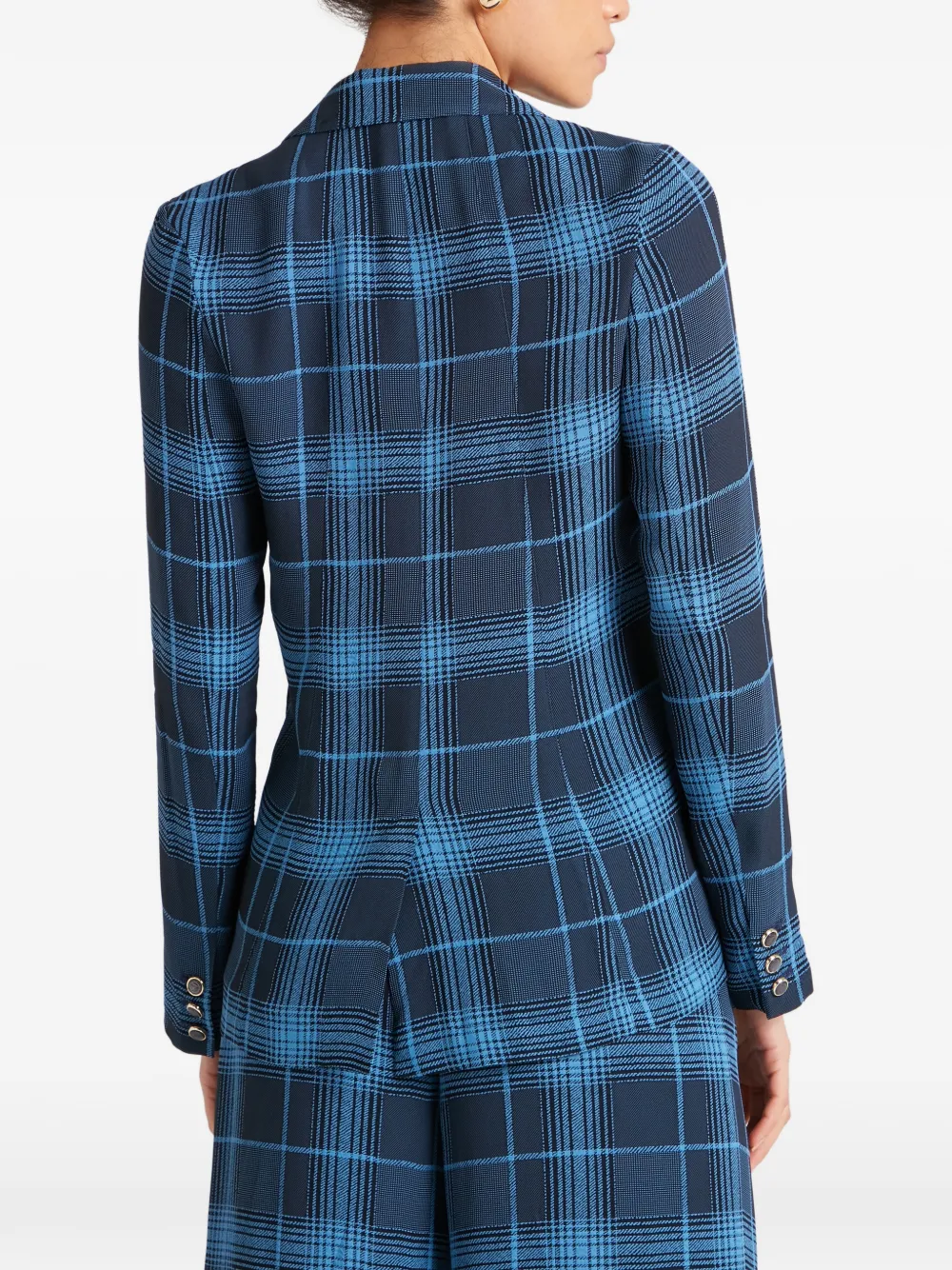 Plaid Button Plath Jacket