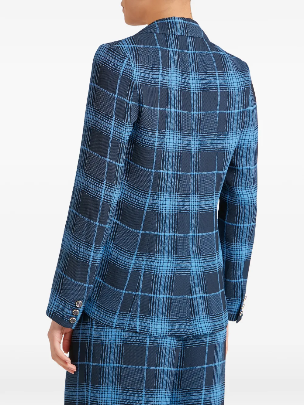 Plaid Button Plath Jacket