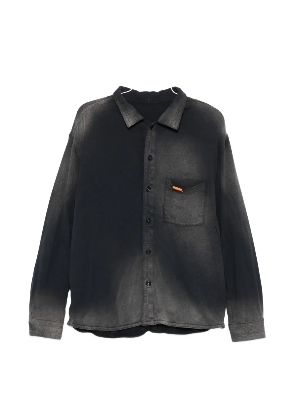 Khoki Button Pocket Shirt In Black