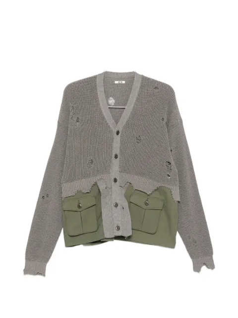 KHOKI distressed pocket cardigan