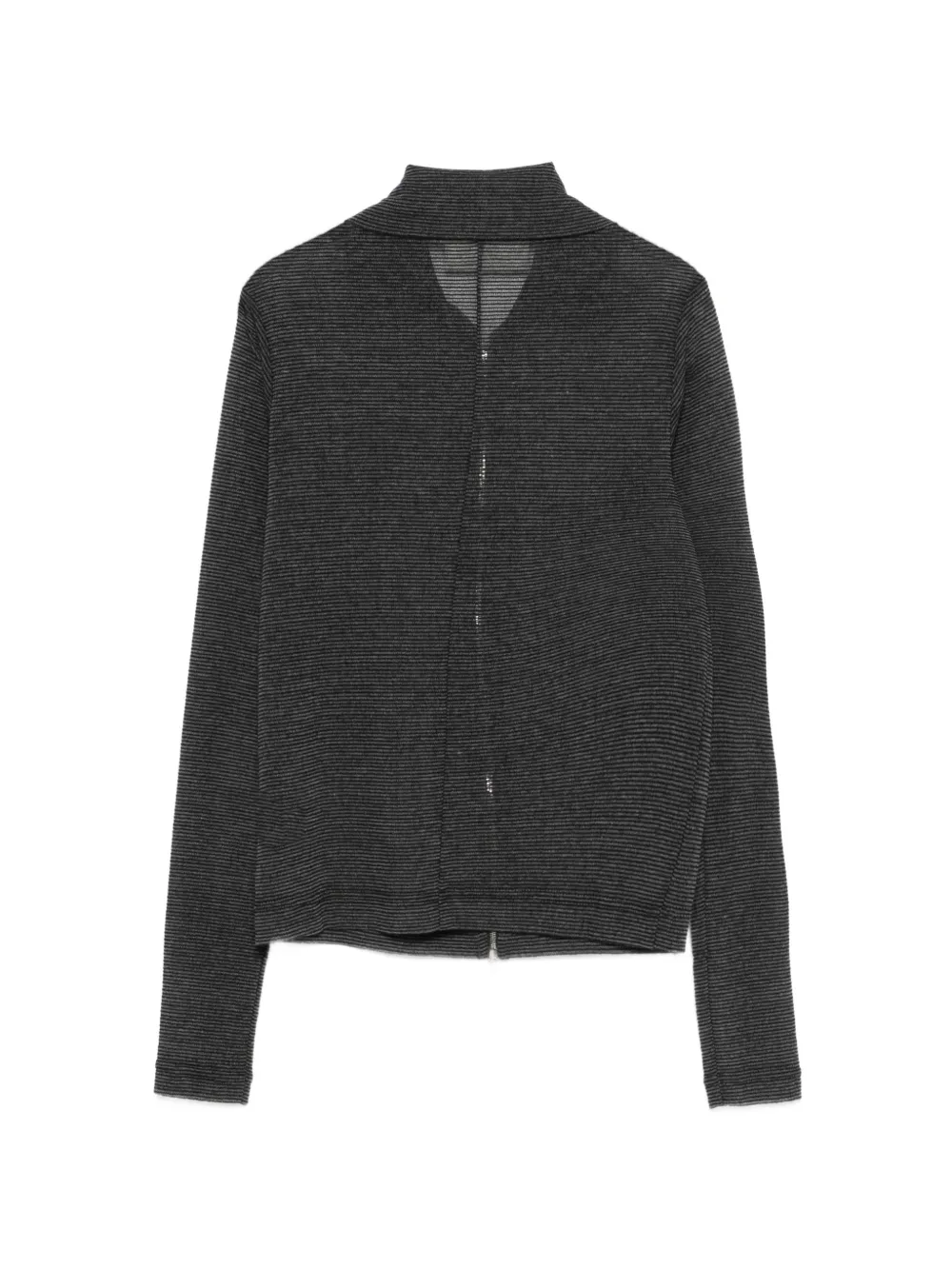  Song For The Mute Zip Knitted Sweater - Grey 