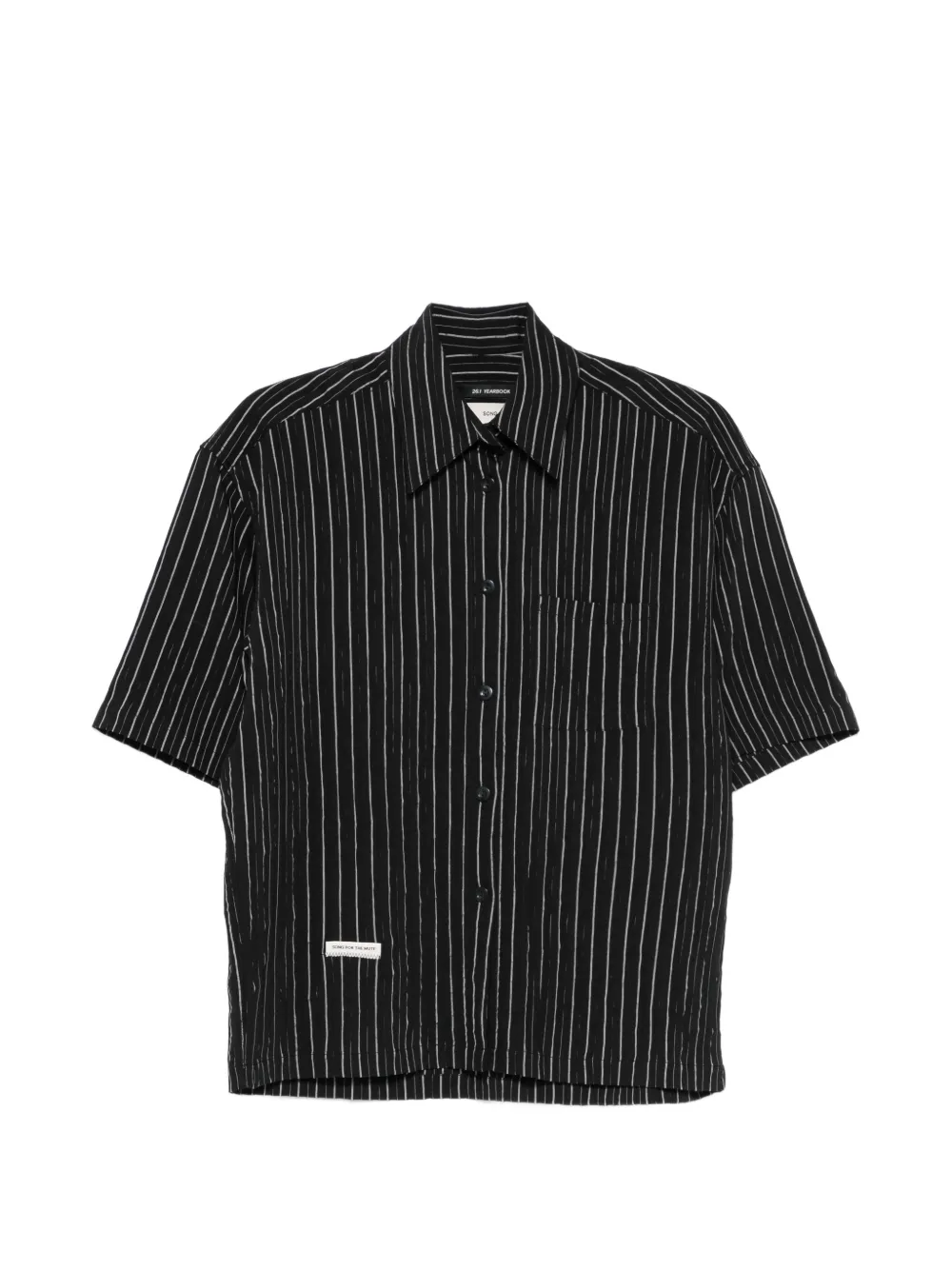Song For The Mute striped shirt - Nero