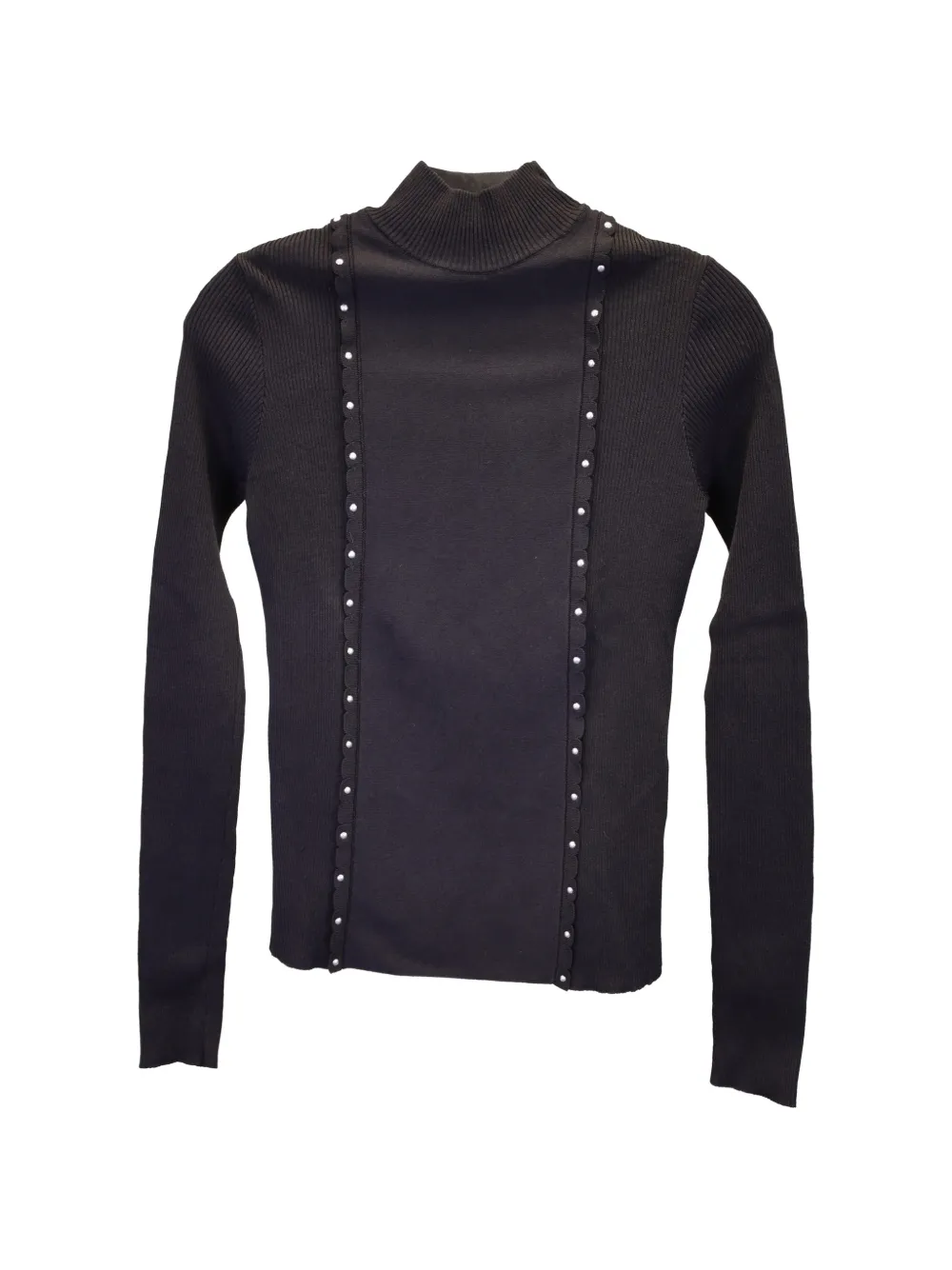 Red Valentino Vintage studded turtleneck top - Nero