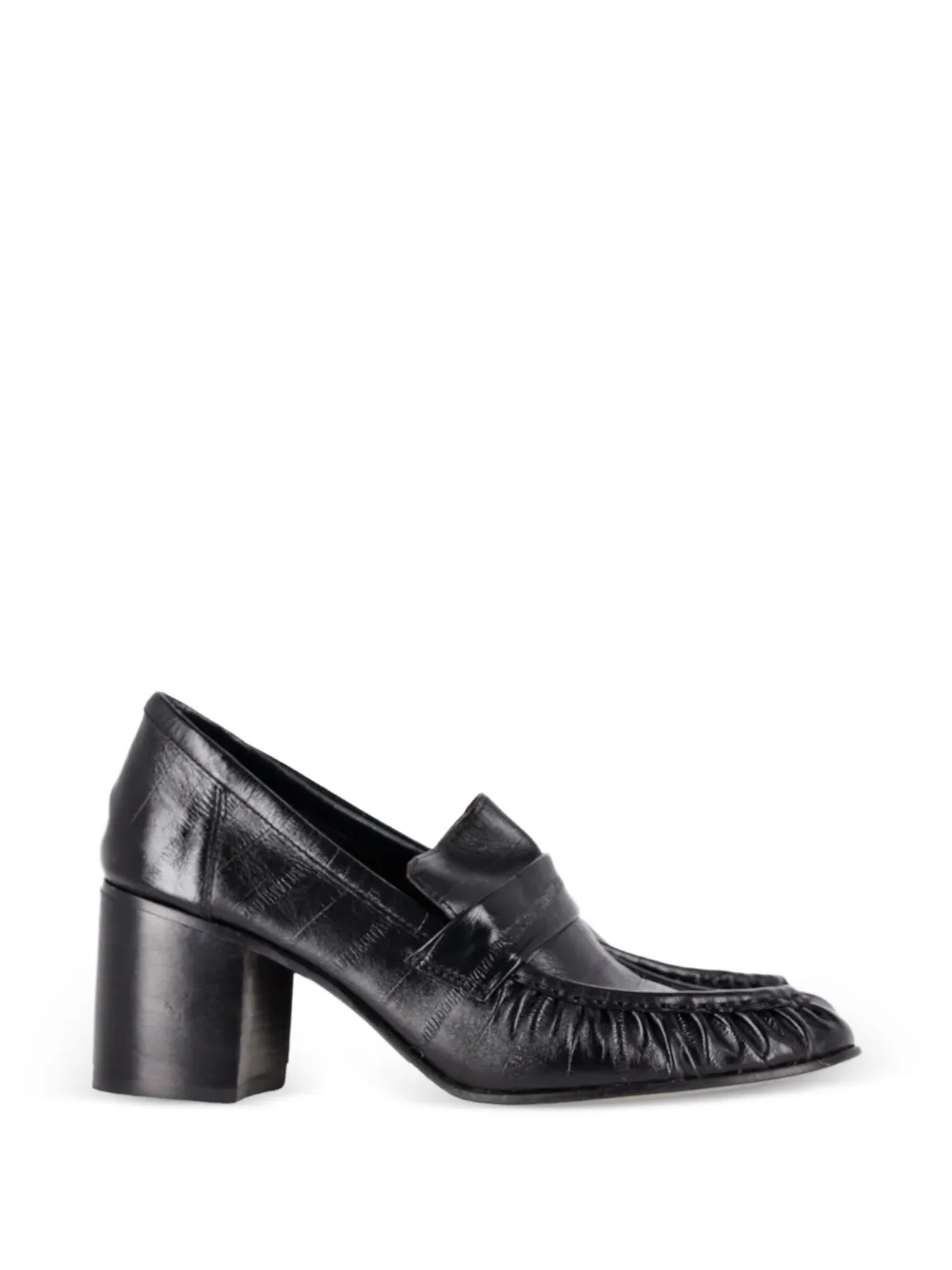 The Row Pre-Owned leather block-heel pumps - Nero