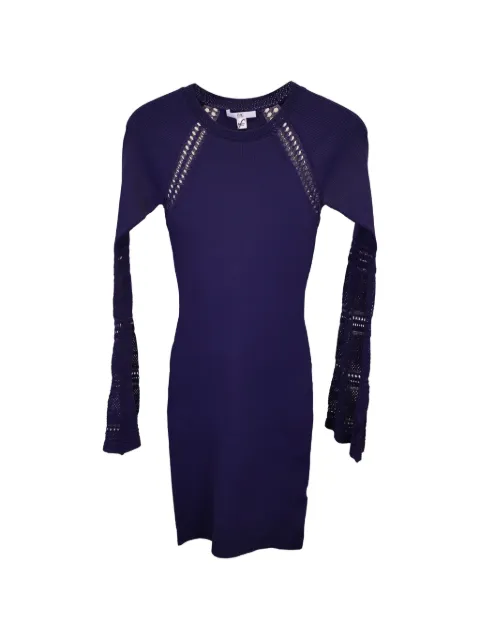 Zac Posen Jill long-sleeve open-detail mini dress