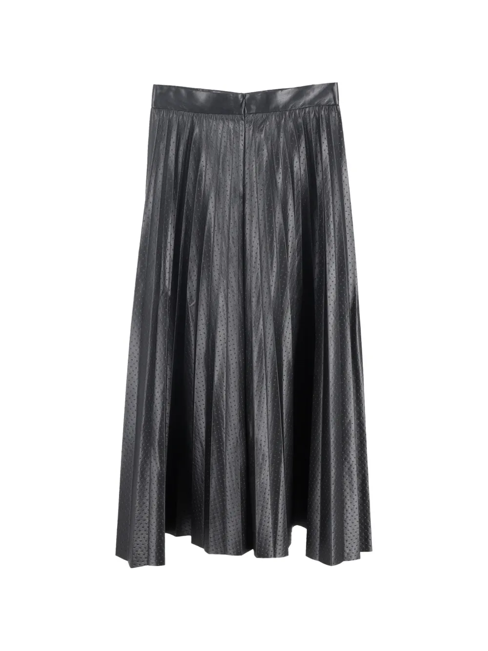 Perforated Pleated Skirt