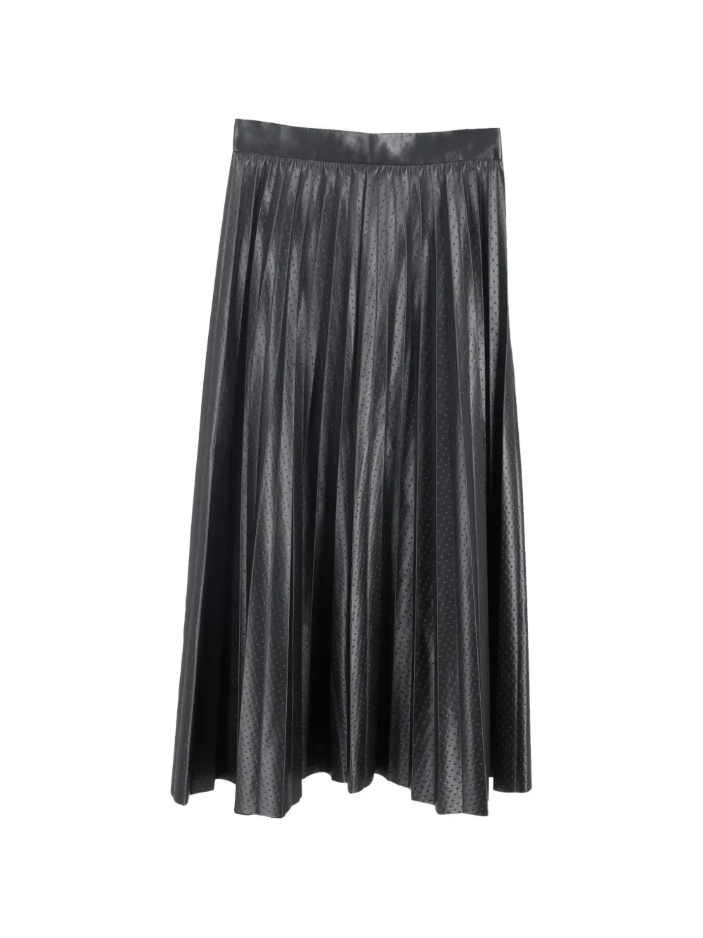 BOSS perforated pleated skirt - Nero