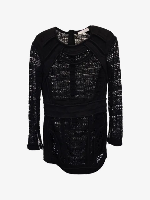 IRO lace zip-fastening mini dress