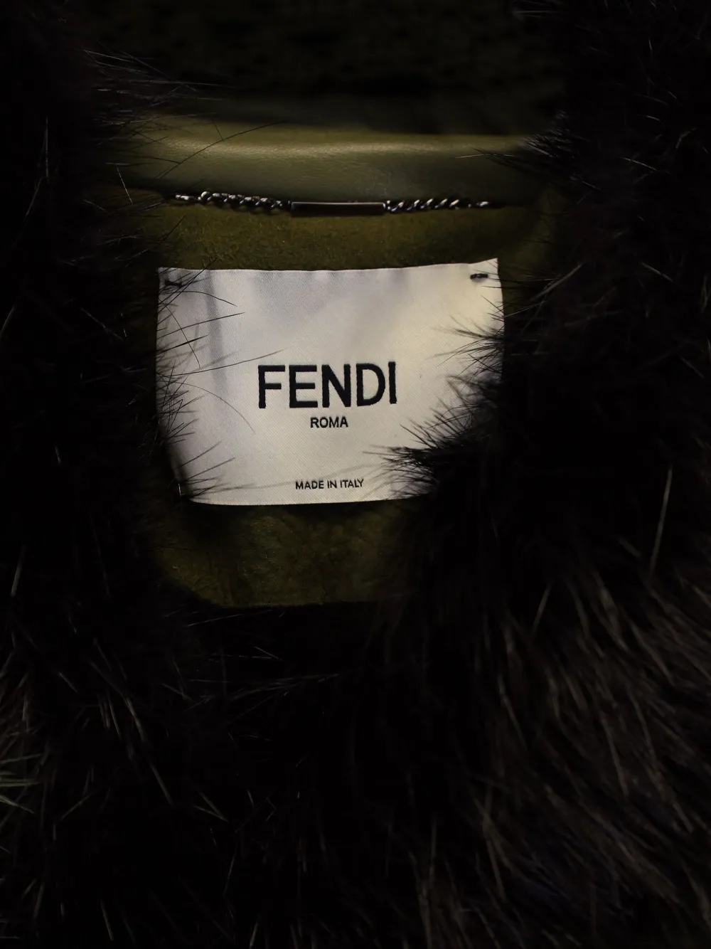 2014 fur-trimmed textured coat