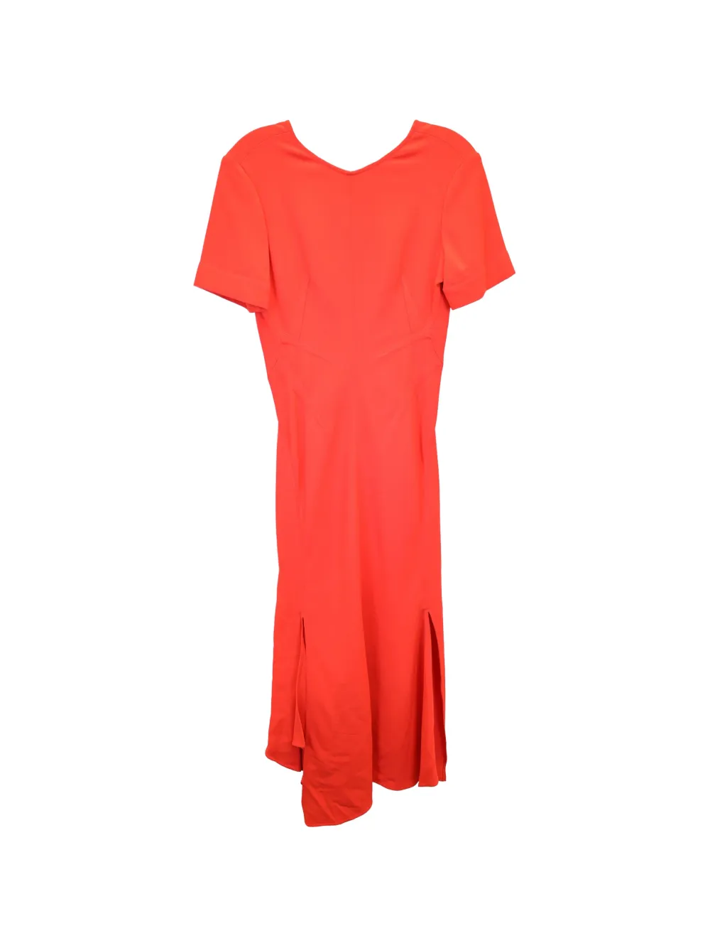 Victoria Beckham Asymmetric open-back midi dress - Arancione
