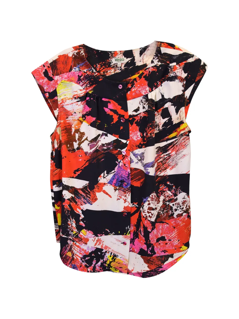 Kenzo Pre-Owned printed crewneck blouse - Rosso