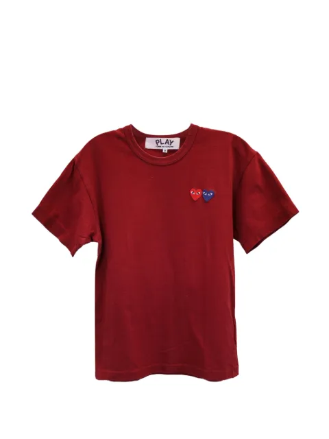 Comme Des Garçons Pre-Owned playera slim Twin Hearts