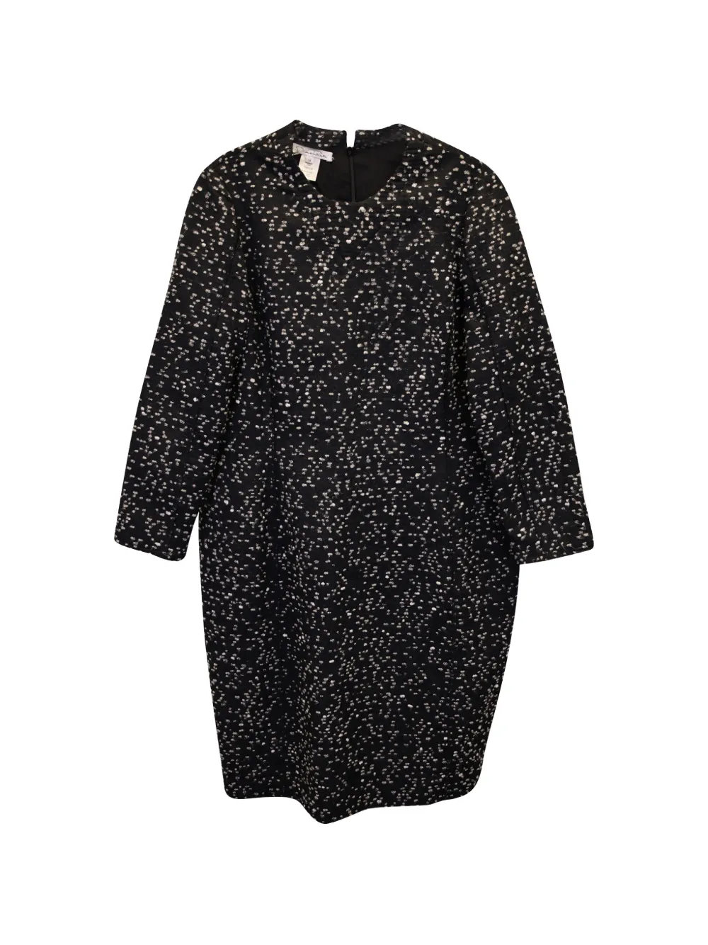 Oscar de la Renta Pre-Owned dotted wool dress - Nero