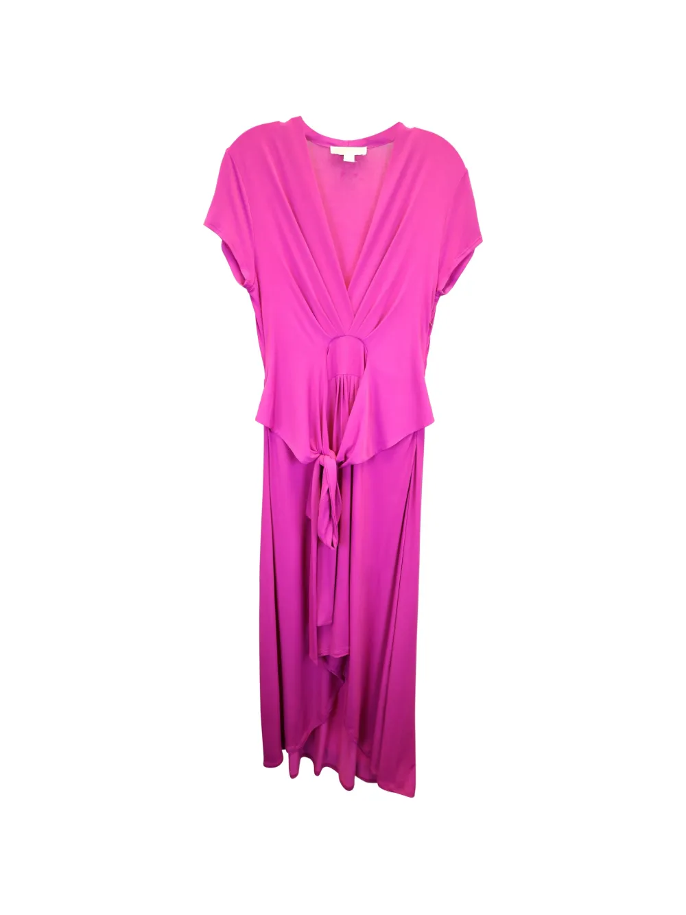 Michael Kors Vintage V-neck asymmetric-hem dress - Rosa