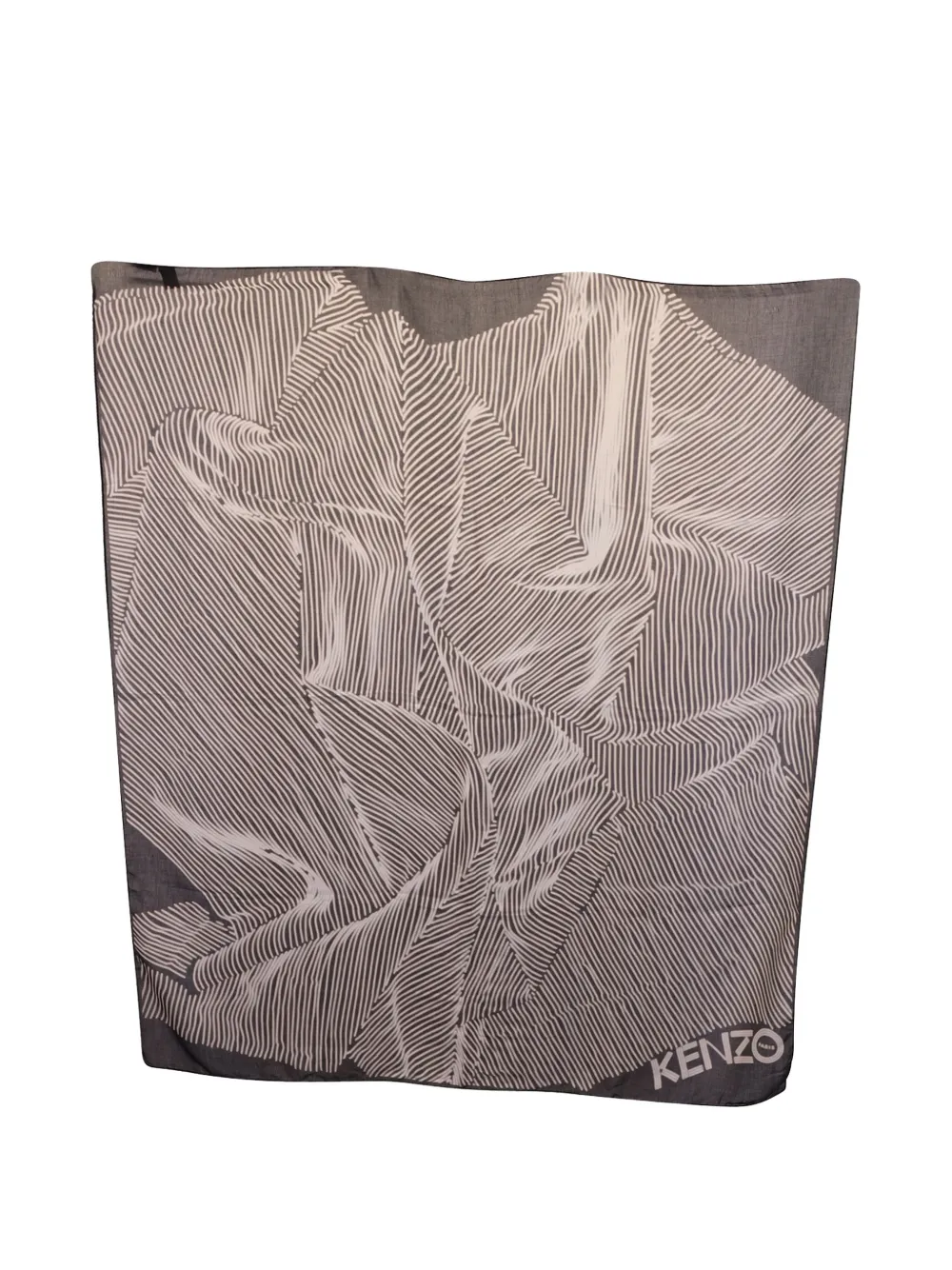 Kenzo Pre-Owned stripe print scarf - Nero