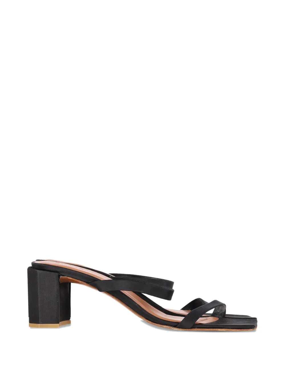 BY FAR Tanya square-toe sandals - Nero