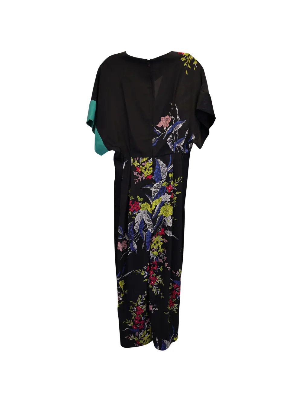 Floral-Print Short-Sleeve Jumpsuit