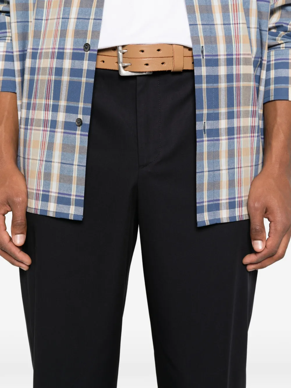 Golden Goose Broek met sterdetail Blauw