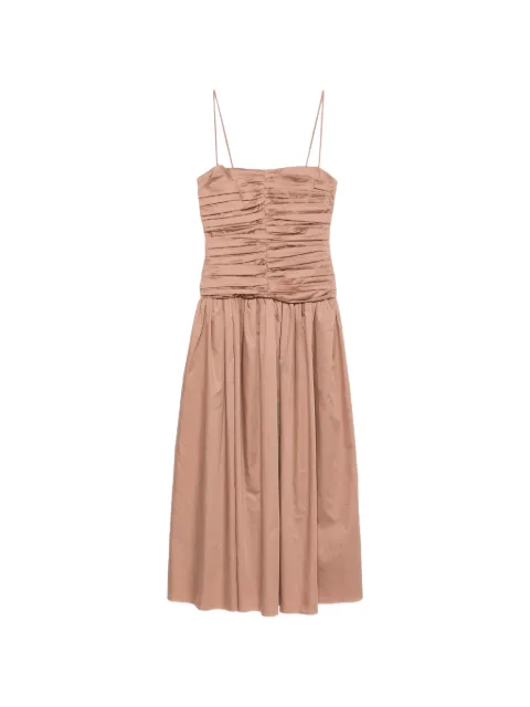 TOVE Amina ruched-bodice midi dress