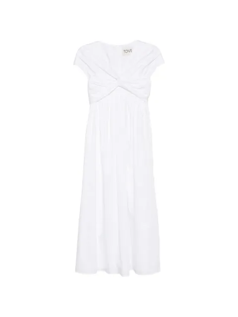 TOVE Rafelle twisted- detail midi dress