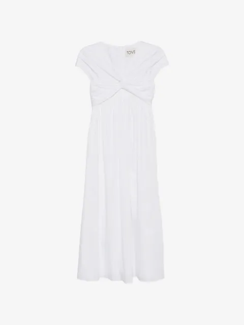 TOVE Rafelle twisted- detail midi dress