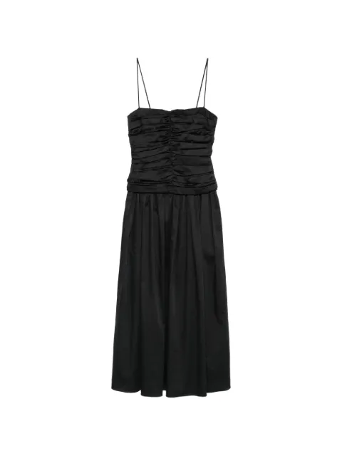 TOVE Amina ruched midi dress