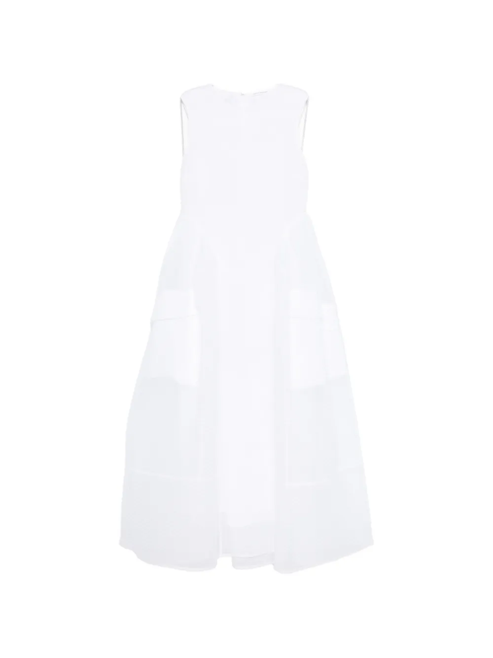 Cecilie Bahnsen pocket plumeria petit dress - Bianco