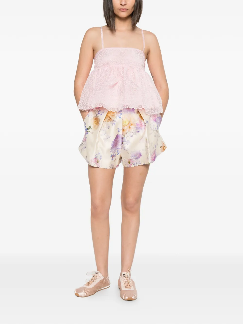 Cecilie Bahnsen Selena top Roze