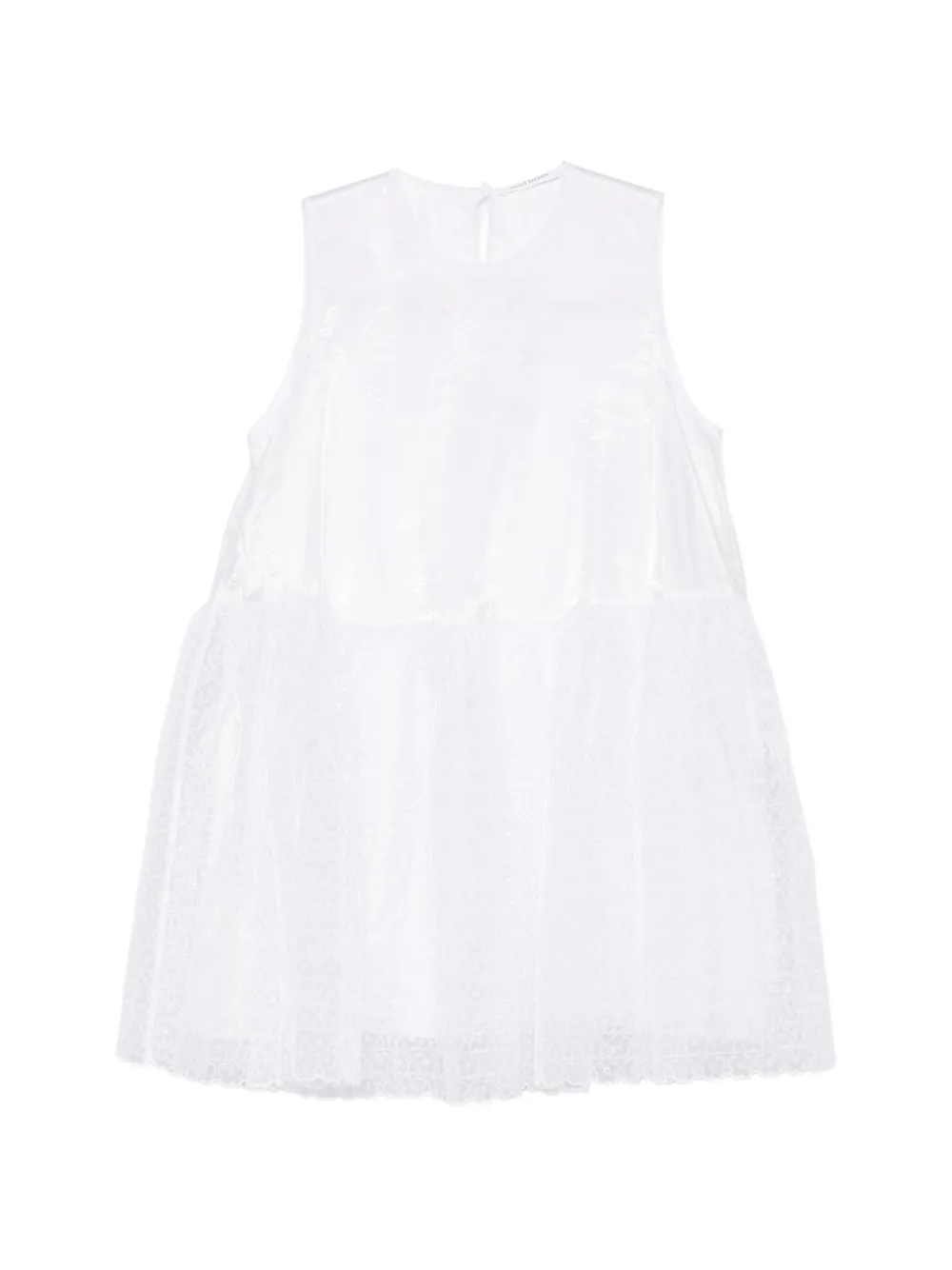 Cecilie Bahnsen Dahulu sleeveless mini dress - Bianco