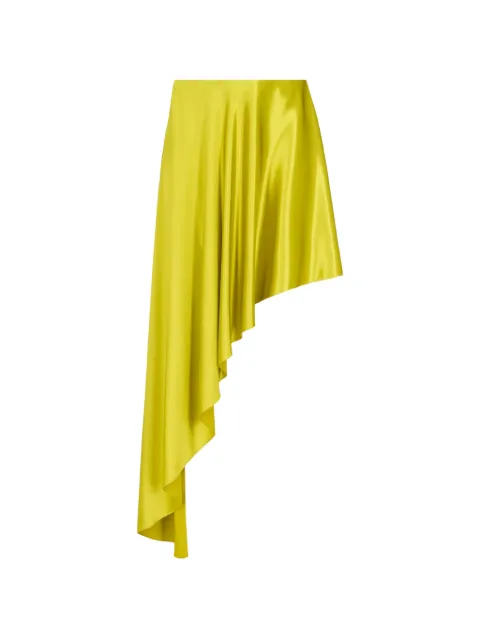 Alaïa asymmetric satin midi skirt