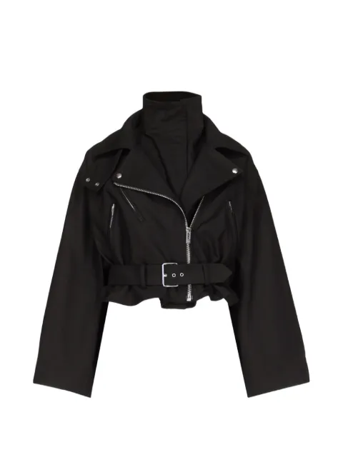 Alaïa veste de moto à design superposé