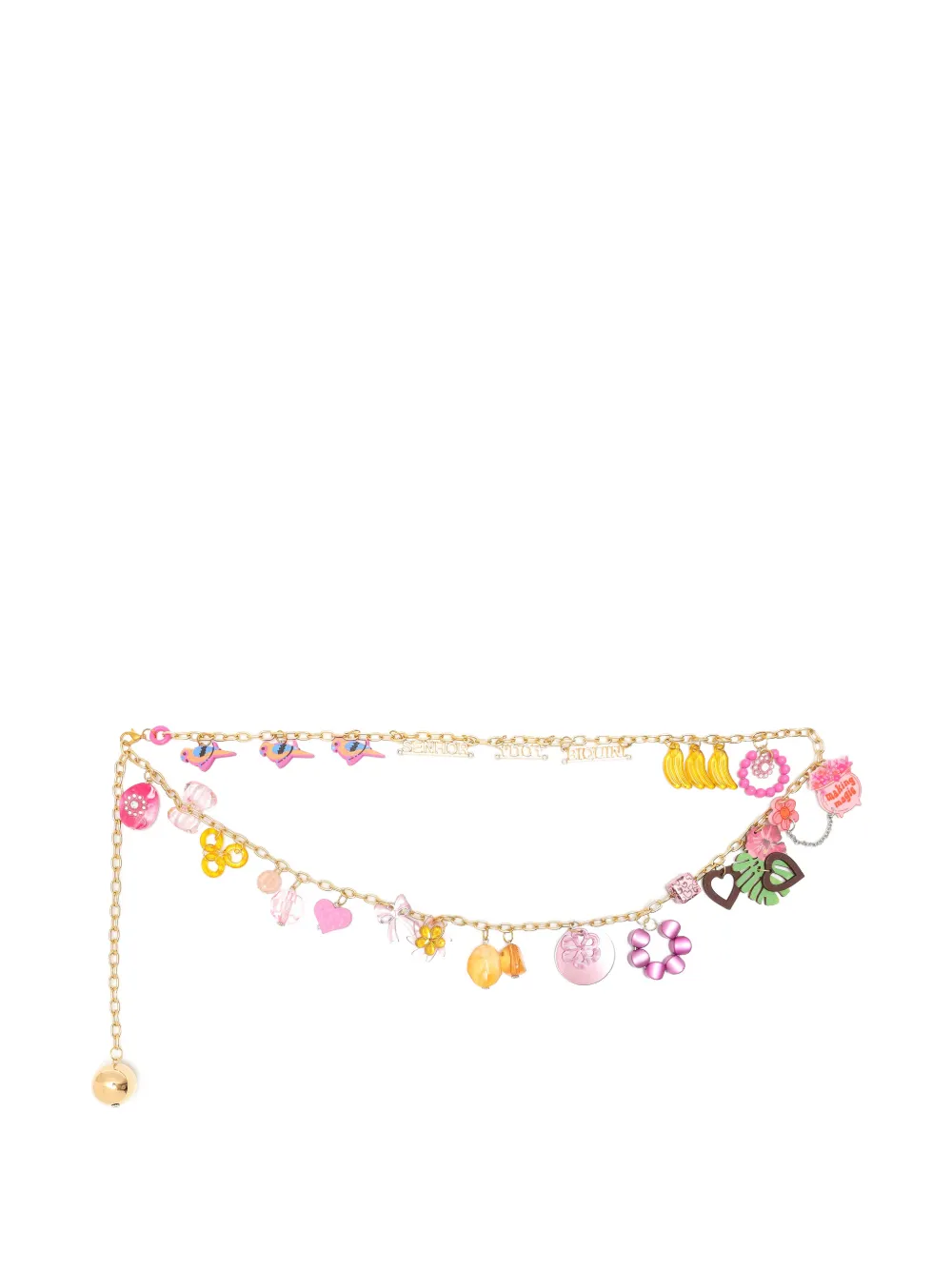 Amir Slama Bijoux embellished chain belt - Oro